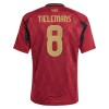 Original Trikotsatz Belgien Tielemans 8 Heimtrikot EURO 2024 Für Kinder